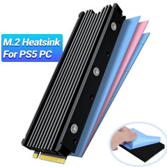Радіатор охолодження SSD M.2 2280 + термопрокладки FinalCool Glacier M2 сумісність із PS5 Радіатор охолодження SSD M.2 2280 + термопрокладки FinalCool Glacier M2 сумісність із PS5