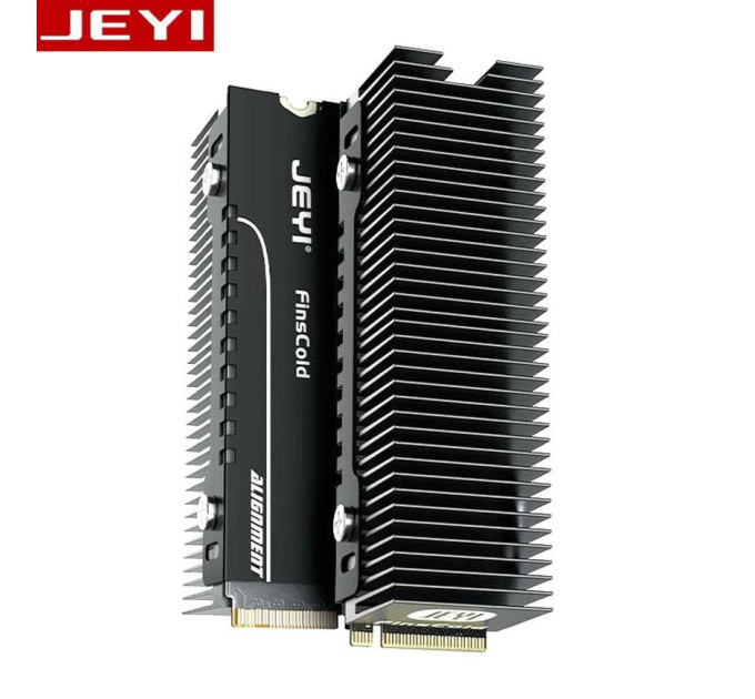 Радіатор охолодження SSD M.2 2280 + термопрокладки Jeyi GodFins Радіатор охолодження SSD M.2 2280 + термопрокладки Jeyi GodFins
