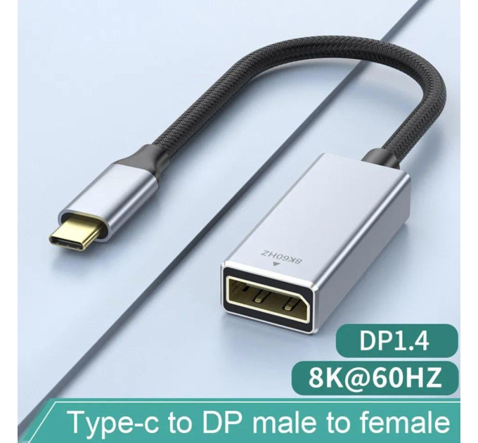 Адаптер перетворювач конвертер Type-C - DisplayPort 8K 60Hz Elink-W Адаптер перетворювач конвертер Type-C - DisplayPort 8K 60Hz Elink-W