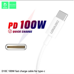 Кабель Type-c - Type-c 100W Denmen D10C 1m Кабель Type-c - Type-c 100W Denmen D10C 1m