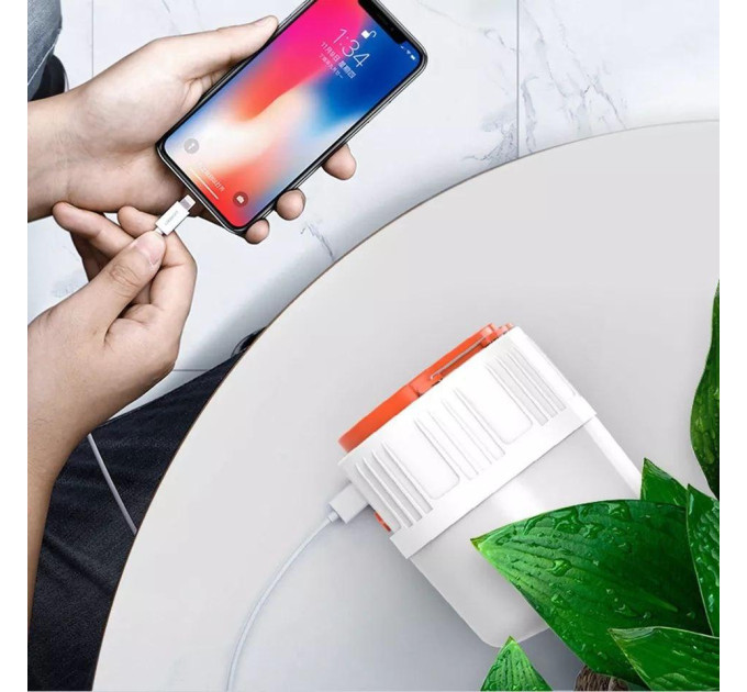Портативна лампа з сонячною батареєю та Power Bank