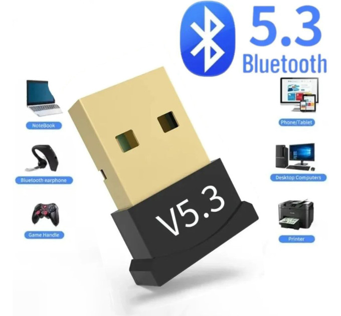 Bluetooth адаптер Dongle USB Bluetooth 5.3 SmartGo Bluetooth адаптер Dongle USB Bluetooth 5.3 SmartGo