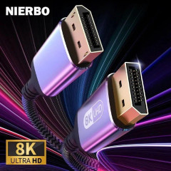 Кабель Display Port - DisplayPort 1.4 8K 1м в оплетці SmartGo Кабель Display Port - DisplayPort 1.4 8K 1м в оплетці SmartGo