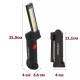 Кемпінговий ліхтар Worklight W-51 COB складаний LED 360°