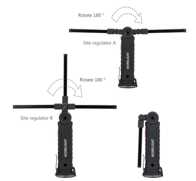 Кемпінговий ліхтар Worklight W-51 COB складаний LED 360°