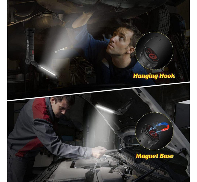Кемпінговий ліхтар Worklight W-52 COB складаний LED 360°