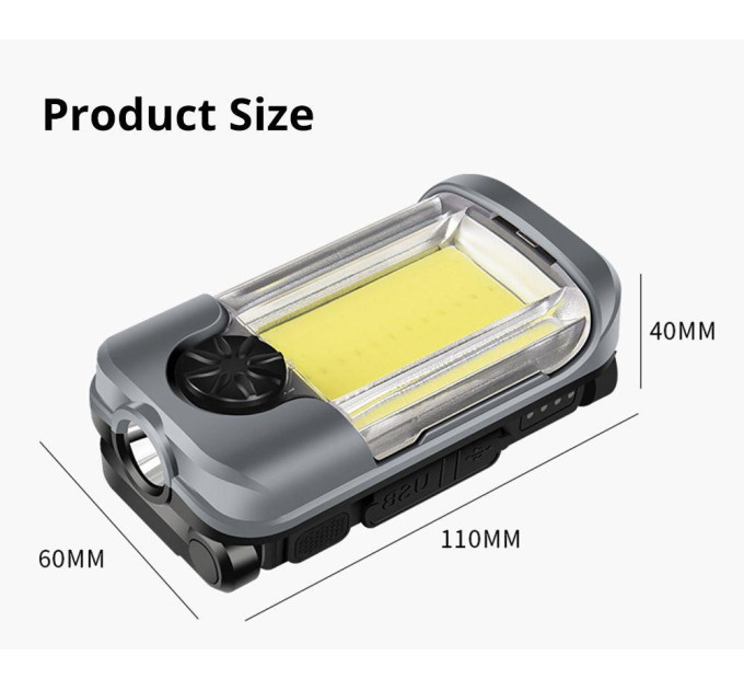 Кемпінговий ліхтар Power Bank з регулюванням яскравості Worklight S-301