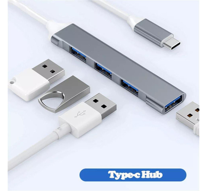 Type-c USB 3.0 хаб SmartGo 4 порти SmartGo