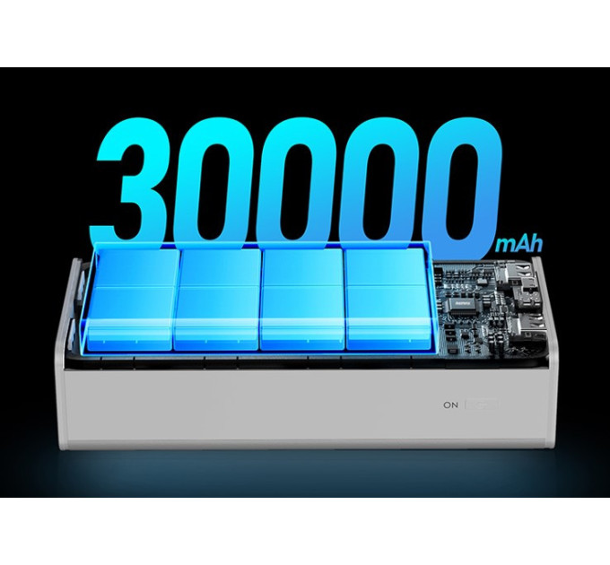 Powerbank 30000mAh 22.5W  Remax RPP-320  QC3.0 PD Швидка зарядка. Ліхтар