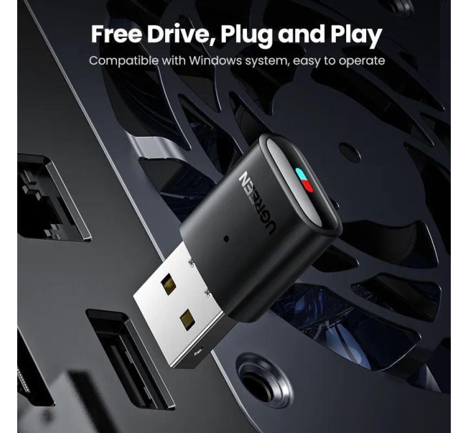 Ugreen CM408 Bluetooth адаптер підключення навушників для  Sony PS5 PS4, Nintendo, PC