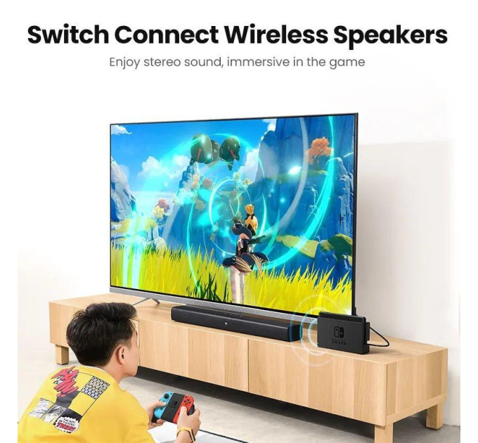 Ugreen CM408 Bluetooth адаптер підключення навушників для  Sony PS5 PS4, Nintendo, PC