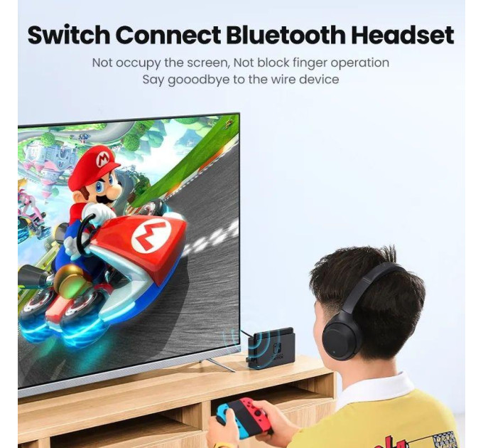 Ugreen CM408 Bluetooth адаптер підключення навушників для  Sony PS5 PS4, Nintendo, PC