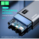 Powerbank 20000mAh Denmen DP13 (USB Output:5V/4.5A 5V/3A 9V/2A 12V/1.5A(max)) li-polymer Чорний метал
