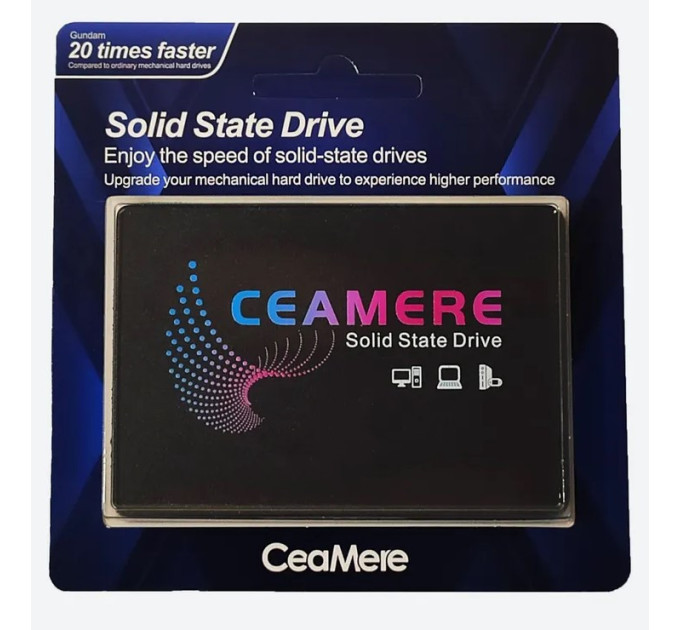 SSD диск 256gb CeaMere SATA lll TLC 2.5““