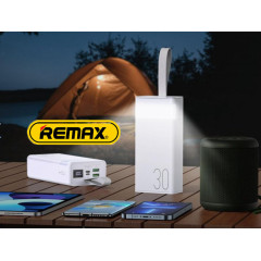 Powerbank 30000mAh 22.5W Remax RPP-320 QC3.0 PD Швидка зарядка. Ліхтар Powerbank 30000mAh 22.5W Remax RPP-320 QC3.0 PD Швидка зарядка. Ліхтар