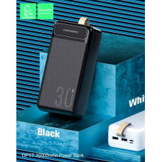 Powerbank 30000 mAh Denmen DP17  (DC5V/2.1A)  li-polymer Черный