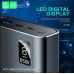 Powerbank 20000mAh Denmen DP13 (USB Output:5V/4.5A 5V/3A 9V/2A 12V/1.5A(max)) li-polymer Черный металл Powerbank 20000mAh Denmen DP13 (USB Output:5V/4.5A 5V/3A 9V/2A 12V/1.5A(max)) li-polymer Черный металл