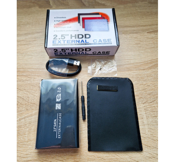 Зовнішня кишеня USB 3.0 SATA HDD/SSD 2,5““ Aluminum Case 