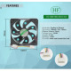 Кулер 120х120х25мм HF DF1202512SEL Molex наскрізний (4pin)