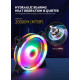 Вентилятор 120мм INPLAY M10 Rainbow  RGB 3pin+Molex 1200RPM Кулер 120 мм