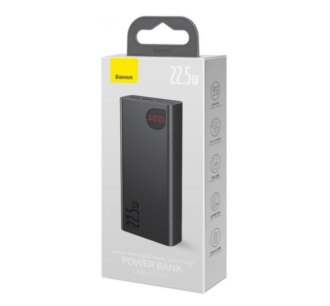 Powerbank 20000mAh 22,5W Baseus Adaman Metal Digital QC PD SCP FCP и AFC Powerbank 20000mAh 22,5W Baseus Adaman Metal Digital QC PD SCP FCP и AFC