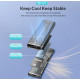 Зовнішня кишеня NVME NGFF m.2 SSD USB 3.0 + Type-C PHIXERO PXPWEM2-G2-GY-BP