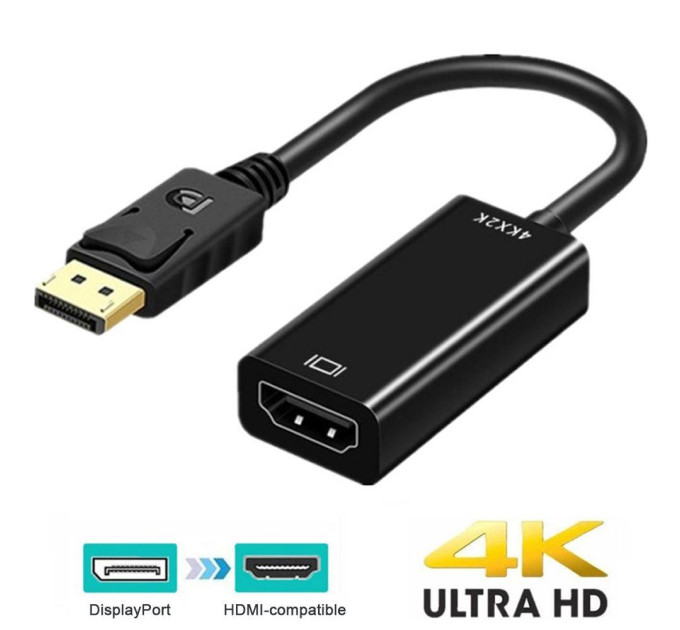 Адаптер перетворювач конвертер Diplay Port - HDMI SmartGo Адаптер перетворювач конвертер Diplay Port - HDMI SmartGo