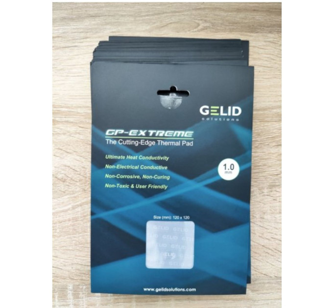 Термопрокладка GELID GP-Extreme 120x120x1mm 12Вт/(м*К) GP01-S-B Термопрокладка GELID GP-Extreme 120x120x1mm 12Вт/(м*К) GP01-S-B