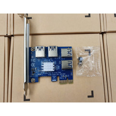 Плата розширення живлення для райзера PCI-E 1x to 4x Riser Плата розширення живлення для райзера PCI-E 1x to 4x Riser
