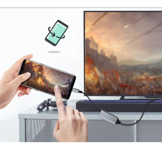 Адаптер конвертер Type-C to  HDMI 4К SmartGO