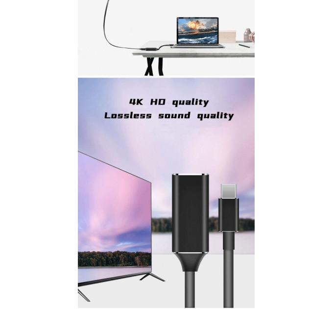 Адаптер конвертер Type-C to  HDMI 4К SmartGO