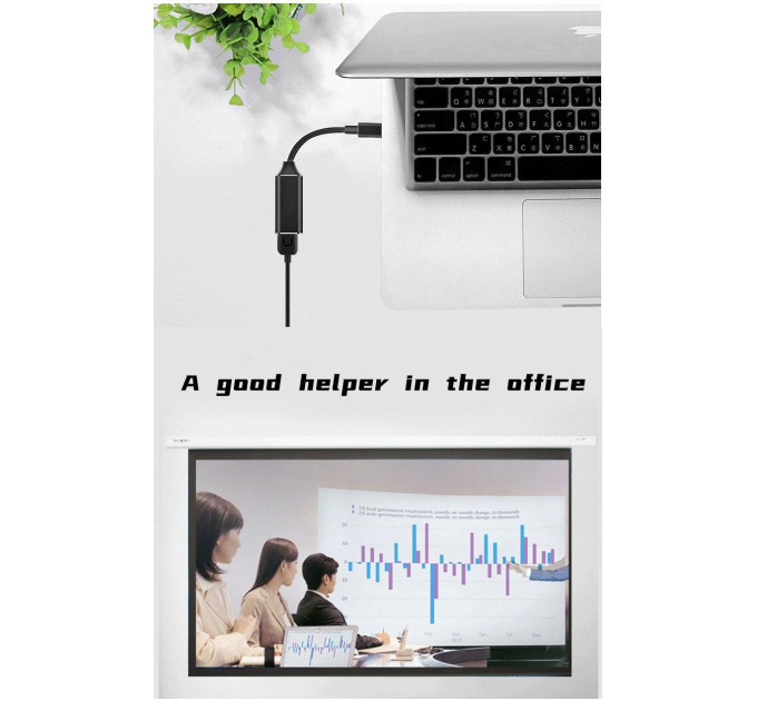 Адаптер конвертер Type-C to  HDMI 4К SmartGO