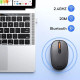 Бездротова миша Baseus F01B Bluetooth + радіо 2.4Ghz