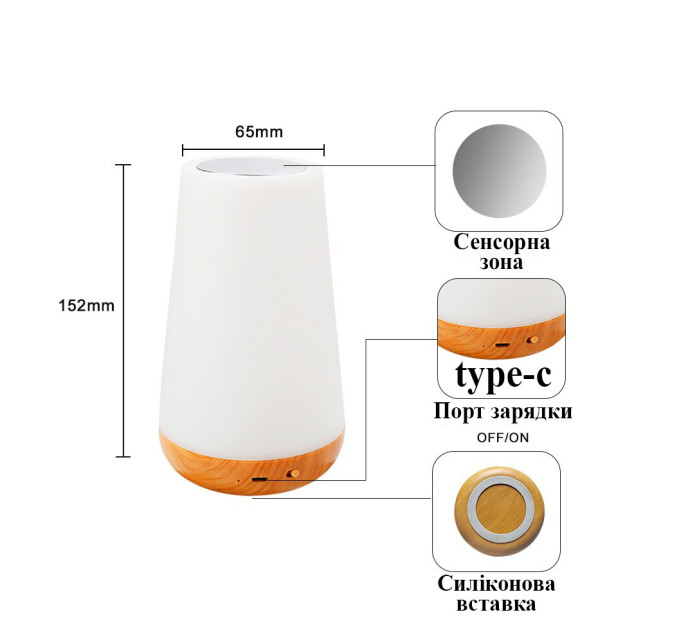 Кемпінгова лампа RGB Dynamic Type-C V1.5 . С пультом Д.У.