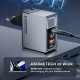Мережевий зарядний пристрій Asometech 100W GAN (2xType-C + USB-A) Display