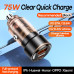 Автомобильное зарядное устройство 75W REMAX Walking Series PD+QC 1C+1A Fast Car Charger RCC360