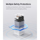 Мережевий зарядний пристрій Baseus GaN5 Pro 65W  (2C+U) PD3.0, QC4.0 (CCGAN65E5) Чорний
