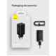 Мережевий зарядний пристрій Baseus GaN5 Pro 65W  (2C+U) PD3.0, QC4.0 (CCGAN65E5) Чорний