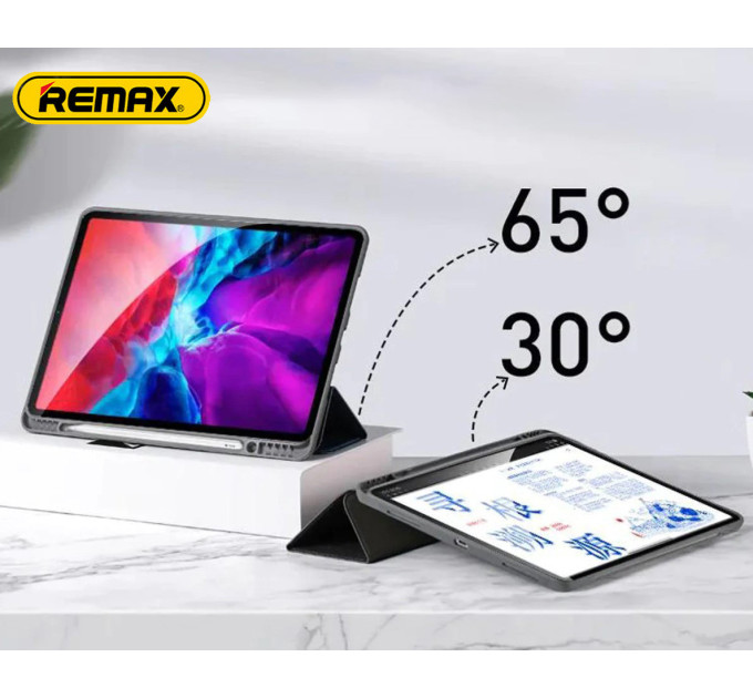 Чохол REMAX Chan Series Leather Case PT-10 for iPad Mini 6 8.3“ бежевий + відсік для стілусу