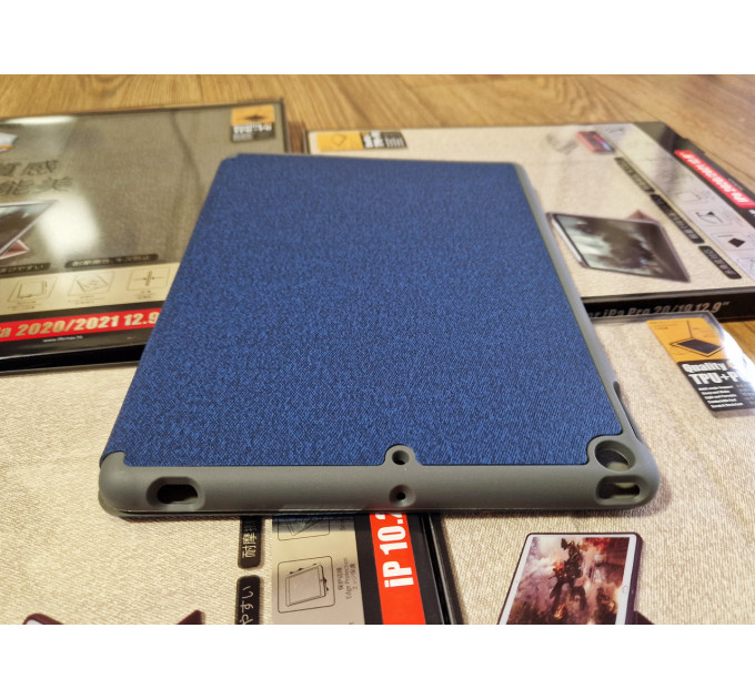 Чохол REMAX Chan Series Leather Case PT-10 for all iPad 10.2“ (2019-2022) синій + відсік для стілусу