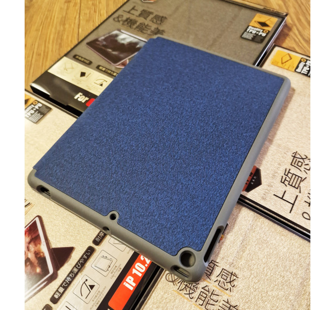 Чохол REMAX Chan Series Leather Case PT-10 for all iPad 10.2“ (2019-2022) синій + відсік для стілусу