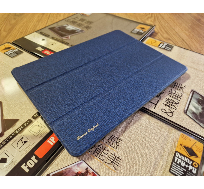 Чохол REMAX Chan Series Leather Case PT-10 for all iPad 10.2“ (2019-2022) синій + відсік для стілусу