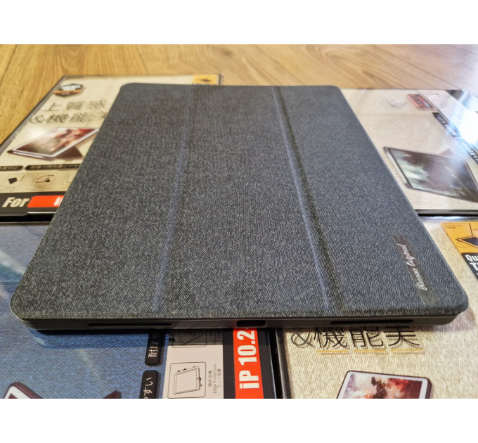 Чохол REMAX Chan Series Leather Case PT-10 for all iPad Pro 12.9“ (2019-2022) темно-сірий + відсік для стілусу