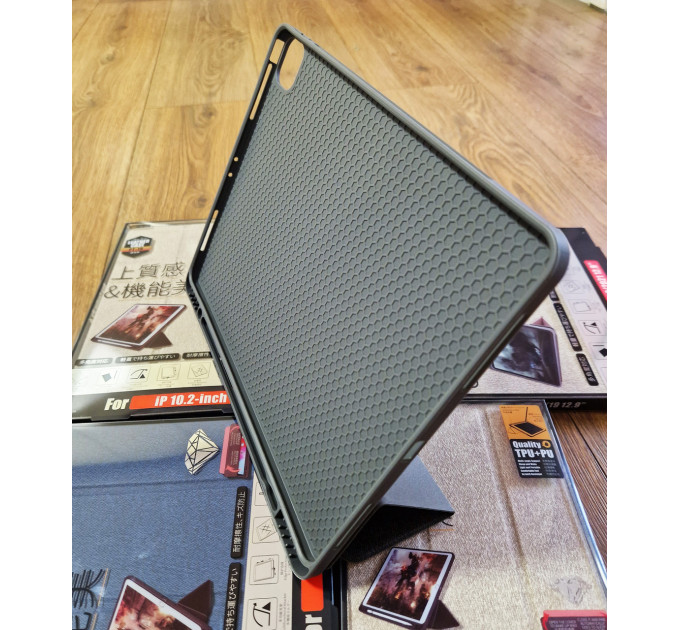 Чохол REMAX Chan Series Leather Case PT-10 for all iPad Pro 12.9“ (2019-2022) темно-сірий + відсік для стілусу