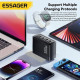 Мережевий зарядний пристрій Essager 100W GAN (2xType-C + 2xUSB-A)  ES-CD37 чорне