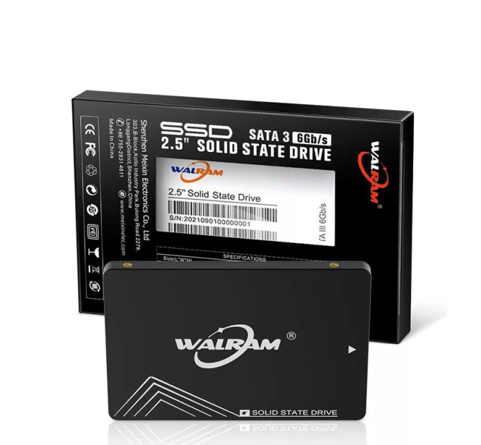 SSD-диск 256 Gb WALRAM (564-525 МБ/с) 3D NAND TLC SATA3