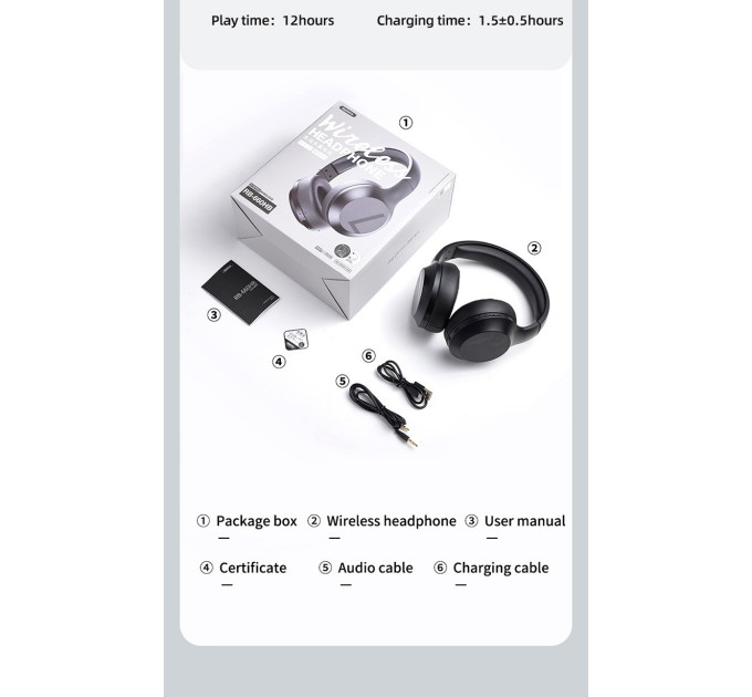 Bluetooth навушники Remax RB-660HB з мікрофоном