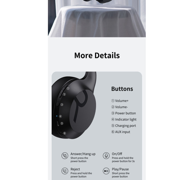 Bluetooth навушники Remax RB-660HB з мікрофоном