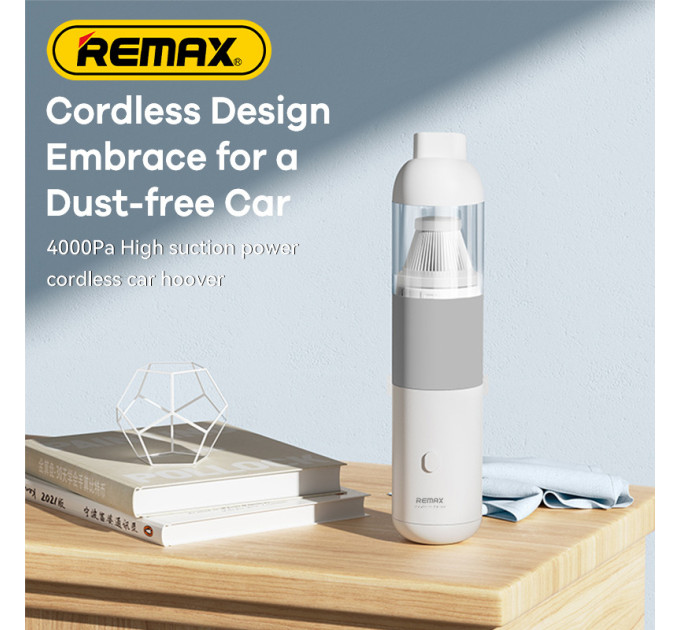 Автомобільний пилосос REMAX Car Vacuum Cleaner and Air Duster  XC-1 портативний
