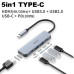 USB 3.0 хаб + конвертер HDMI 4K Qianji 5 в 1